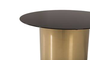 Table basse Ystad Noir - Verre - 75 x 46 x 75 cm