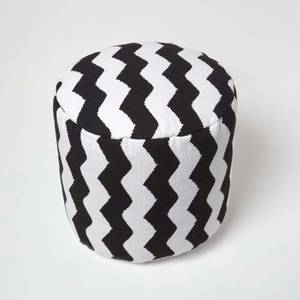 Designer Hocker Pouf Chevron 45 x 40 x 45 cm