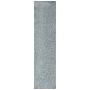 Hochflor Velours Teppich Läufer Mona Blaugrau - 100 x 400 cm