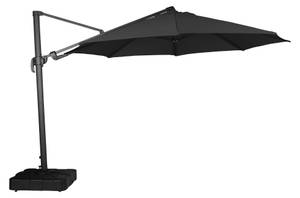 Parasol suspendu Andreas Noir - Métal - 350 x 253 x 350 cm