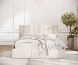 Boxspringbett Moretti Ecru - Breite: 200 cm