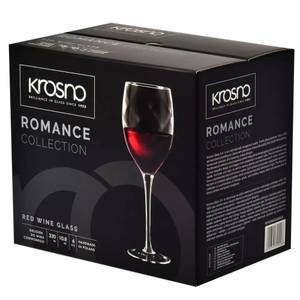 Krosno Romance Rotweingläser (Set 6) Glas - 9 x 23 x 9 cm