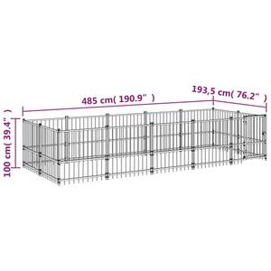 Chenil pour chien 3016250 Profondeur : 485 cm