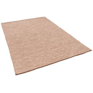 Baumwolle Kelim Teppich Easy Meliert Beige - 70 x 140 cm