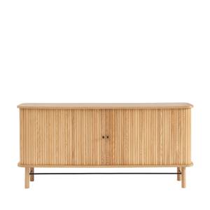 Buffet design Mati Marron - En partie en bois massif - 160 x 75 x 40 cm