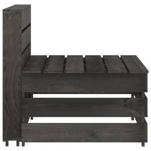 Garten-Lounge-Set Grau - Massivholz - Holzart/Dekor - 70 x 66 x 69 cm