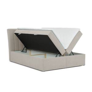 Boxspringbett Liberty Pocket Visco Hellgrau - Breite: 140 cm