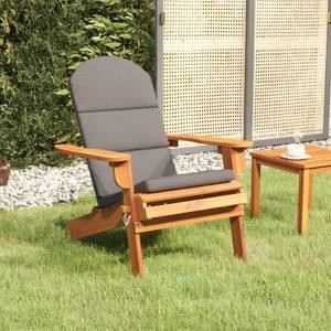 Gartenstuhl 3013141-2 Braun - Grau - Massivholz - Holzart/Dekor - 75 x 90 x 84 cm