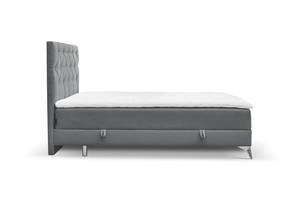 Boxspringbett Lilotte Grau - Breite: 140 cm