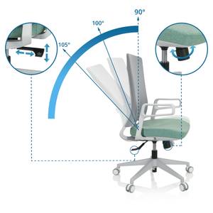 Home Office Bürostuhl COMFIO WM Blau - Grau