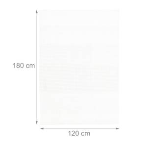 10 x Antirutschmatte Teppich 120x180 cm Schwarz - Weiß - Kunststoff - 180 x 1 x 120 cm