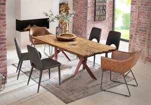 Esstisch 15700-00 Braun - Massivholz - Holzart/Dekor - 160 x 77 x 90 cm