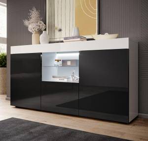 Buffet Sefora Noir - Noir brillant - Blanc