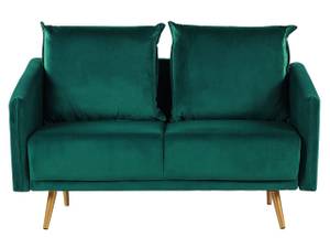 2-Sitzer Sofa MAURA Smaragdgrün - Gold - Grün