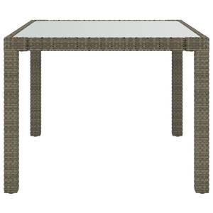 Gartentisch 3011479 Grau - Metall - Kunststoff - Polyrattan - 90 x 75 x 90 cm