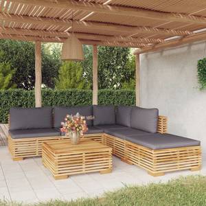 Garten-Lounge-Set 3028565-14 (6-teilig) Dunkelgrau - Grau