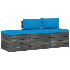 Gartensitzgruppe K5503(3-tlg) Blau - Massivholz - 72 x 65 x 60 cm