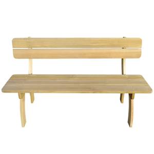 Banc de jardin 41960 Marron - Bois massif - Bois/Imitation - 150 x 86 x 60 cm