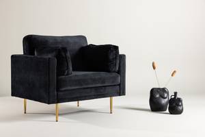 Fauteuil BOOM AC 1NOS Noir - Doré - 110 x 84 x 86 cm