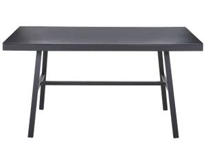 Table de salle à manger CANETTO Noir - Métal - 90 x 76 x 150 cm