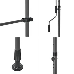 Klemmmarkise Stem Weiß - Gelb - Breite: 150 cm