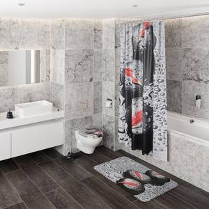 WC-Sitz mit Absenkautomatik Elegance Schwarz - Holzwerkstoff - 38 x 6 x 47 cm