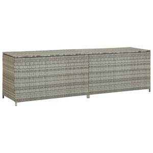 Gartenbox 299772 Grau - Metall - Polyrattan - 200 x 60 x 50 cm