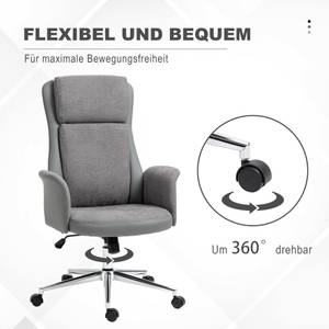 Bürostuhl mit Wippfunktion 921-599CG Grau - Textil - 72 x 118 x 65 cm