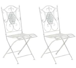 Chaises de jardin Sibell Lot de 2 Blanc