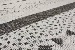 Handgefertigter Teppich Snowfall Grau - Weiß - Textil - 160 x 230 x 1 cm