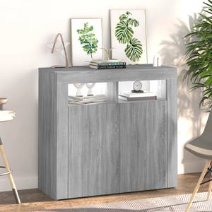 Sideboard 3009229 Grau - Eiche Sonoma Dekor - 35 x 80 cm