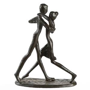 Skulptur Dancing Braun - Metall - 13 x 17 x 8 cm