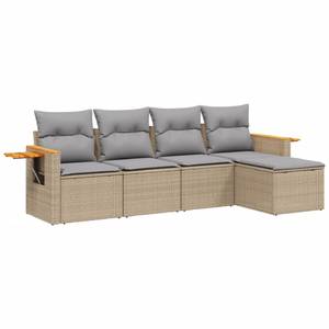 Gartensitzgruppe K3616(5-tlg) Beige - Massivholz - 69 x 62 x 85 cm