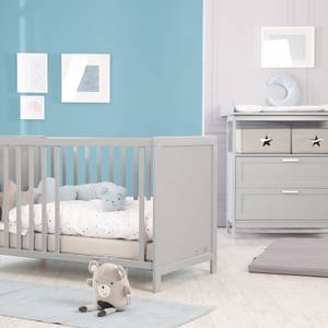 Babyzimmer Set Hamburg 2-teilig Grau - Holzwerkstoff