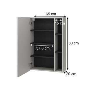 Bad Spiegelschrank Gerta 40517 Grau - Holzwerkstoff - 65 x 80 x 20 cm