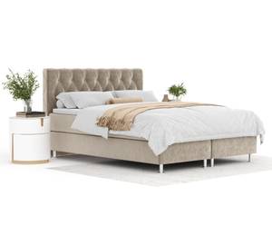 Boxspringbett Otus Beige - Breite: 140 cm