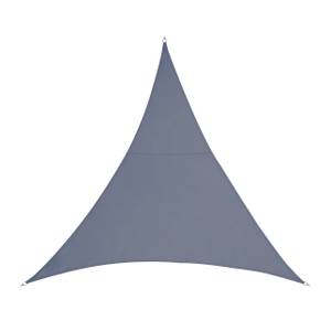 Dreieckiges PES Sonnensegel dunkelgrau 300 x 245 cm