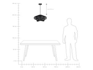 Lampe suspension YABACO Noir - Fibres naturelles - 61 x 224 x 61 cm