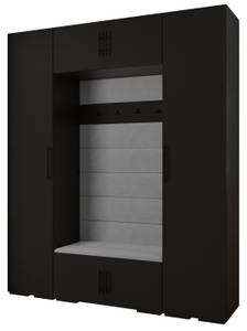 Garderobe Inova 2 Z13 Schwarz - Grau - Schwarz