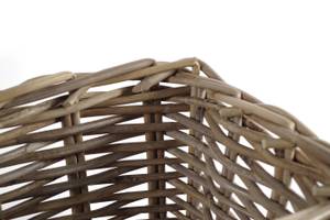 Blumentopf GREYPLANTBOX Grau - Rattan - 24 x 20 x 59 cm