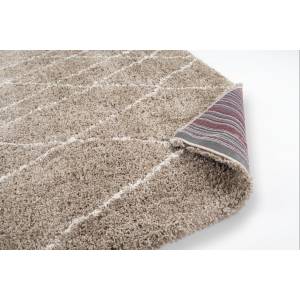 Tapis berbère style BERTILE Beige - Matière plastique - 120 x 5 x 170 cm