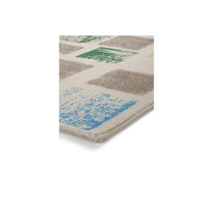 Teppich Cuadros Weiß - Maße: 80 x 150 cm