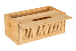 Kosmetiktücherbox ALLEGRE BAMBOO Braun - Bambus - 25 x 10 x 13 cm