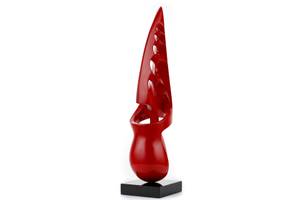 Sculpture moderne Land Ahoy! Rouge - Pierre artificielle - Matière plastique - 56 x 15 x 15 cm