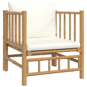 Salon de jardin 3028492-18 (lot de 7) Blanc - Bambou - 69 x 65 x 69 cm