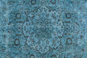 Teppich Ultra Vintage CDXXV Blau - Textil - 170 x 1 x 267 cm