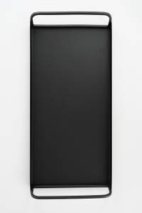 Tablett Nuri Schwarz - Metall - 28 x 7 x 60 cm