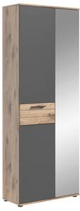 Kleiderschrank Mason Braun - Holz teilmassiv - 70 x 200 x 37 cm