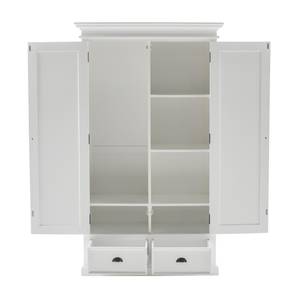 Armoire Halifax 7 Blanc - En partie en bois massif - 110 x 190 x 55 cm