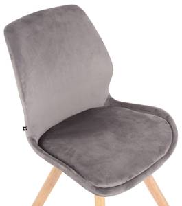 Chaise de salle à manger Luna Lot de 4 Gris